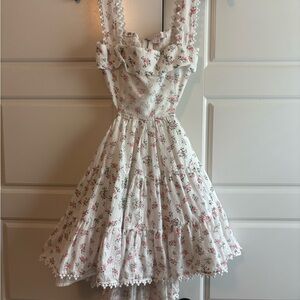 Charming Floral Ruffle Mini Dress